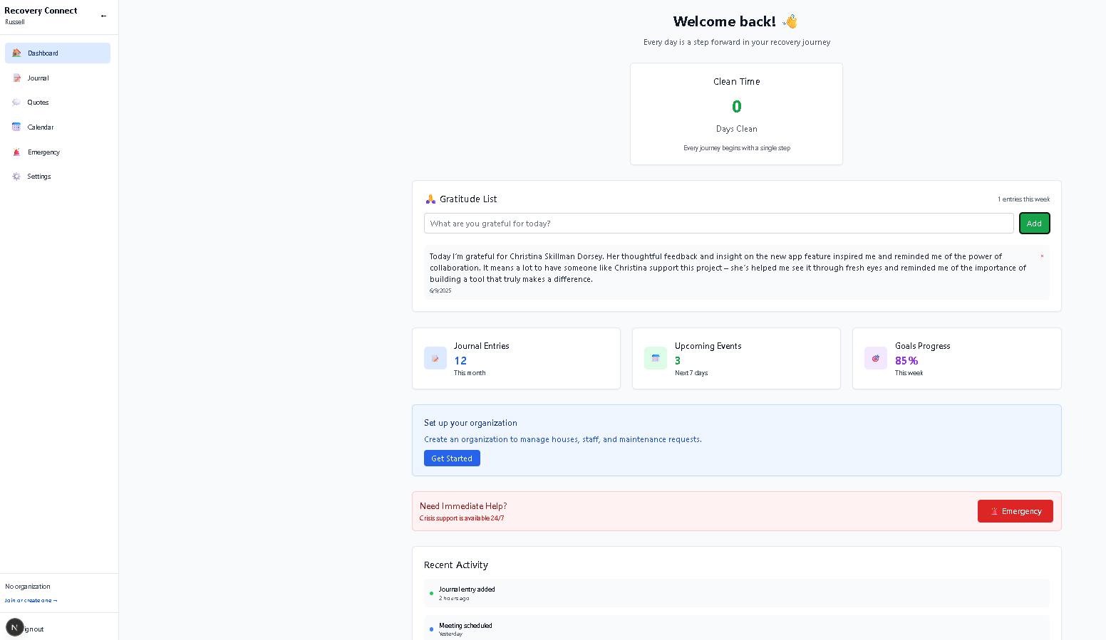 Recovery Connect Screenshot 3